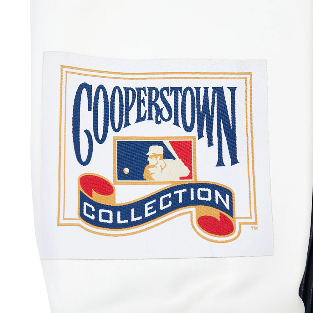 MLB NEW YORK YANKEES BEST OF MEN'S LEATHER VARSITY JACKET (MIDNIGHT NAVY/WHITE) - Image 10