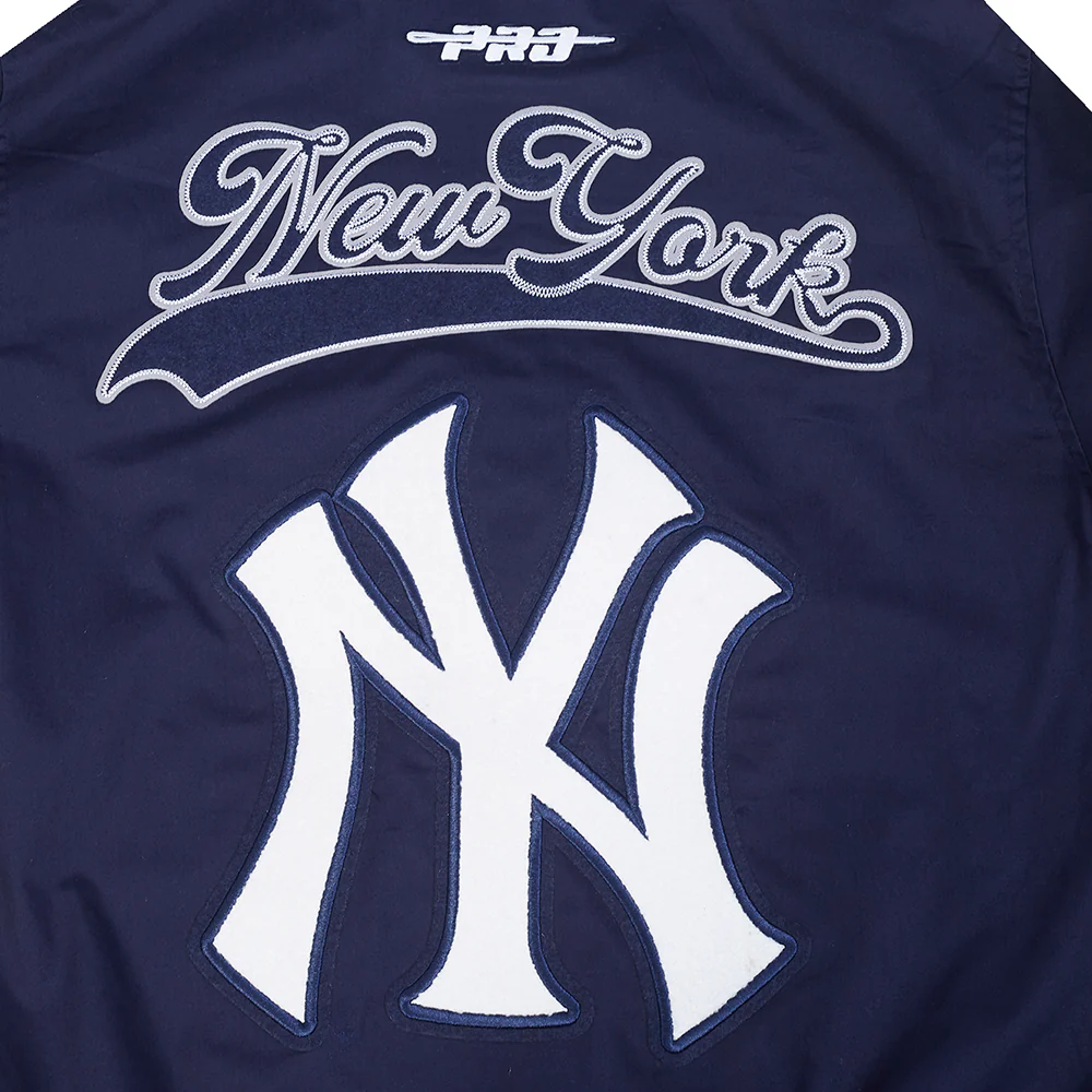 MLB NEW YORK YANKEES LIVING LARGE MEN'S TWILL JACKET (MIDNIGHT NAVY) - Image 8