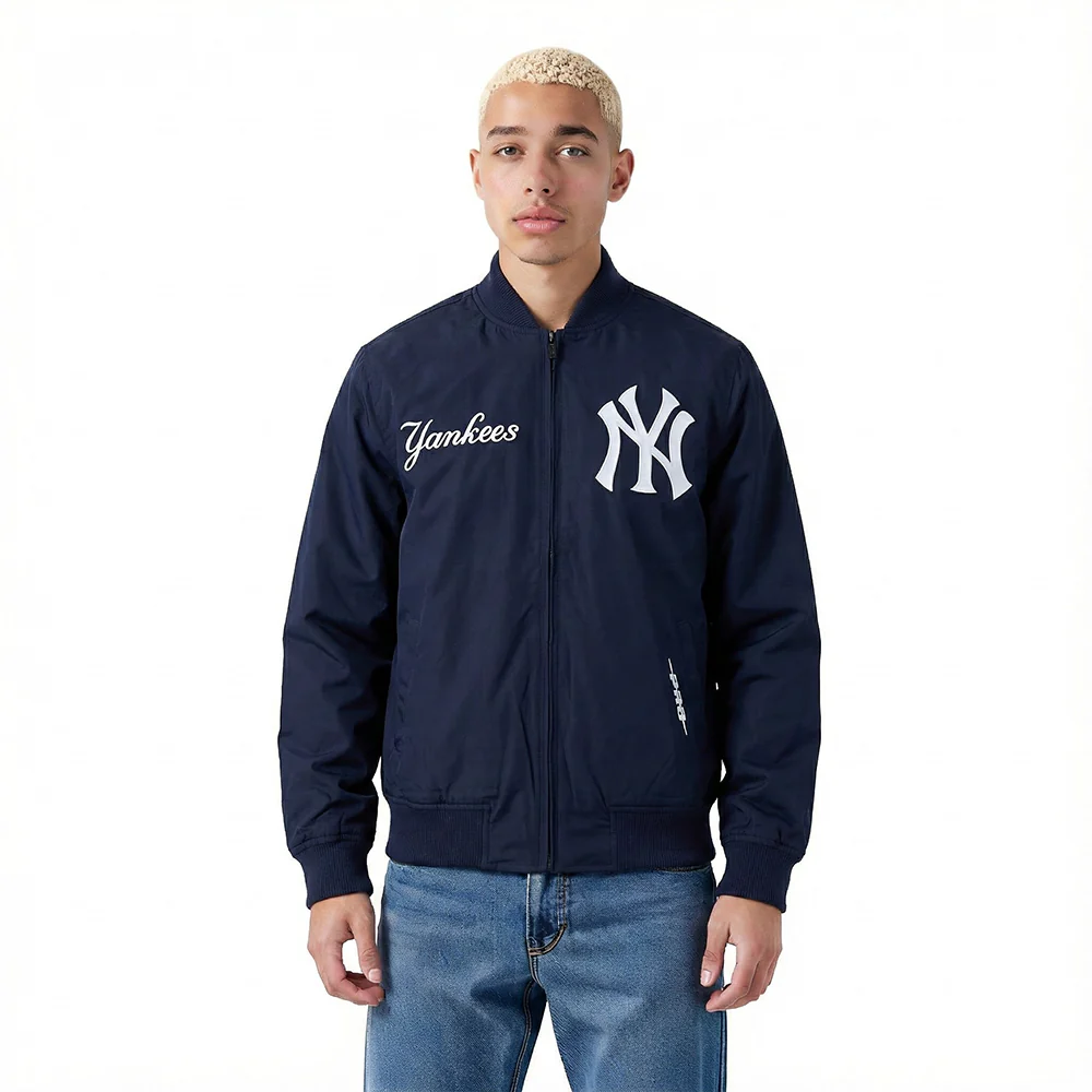 MLB NEW YORK YANKEES WINGSPAN MEN'S TWILL JACKET (MIDNIGHT NAVY) - Image 2
