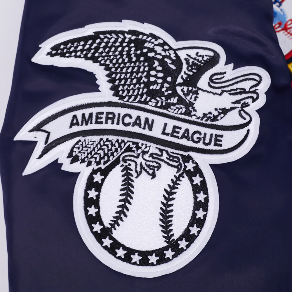 MLB NEW YORK YANKEES DAY ONE MEN'S SATIN JACKET (MIDNIGHT NAVY) - Image 8