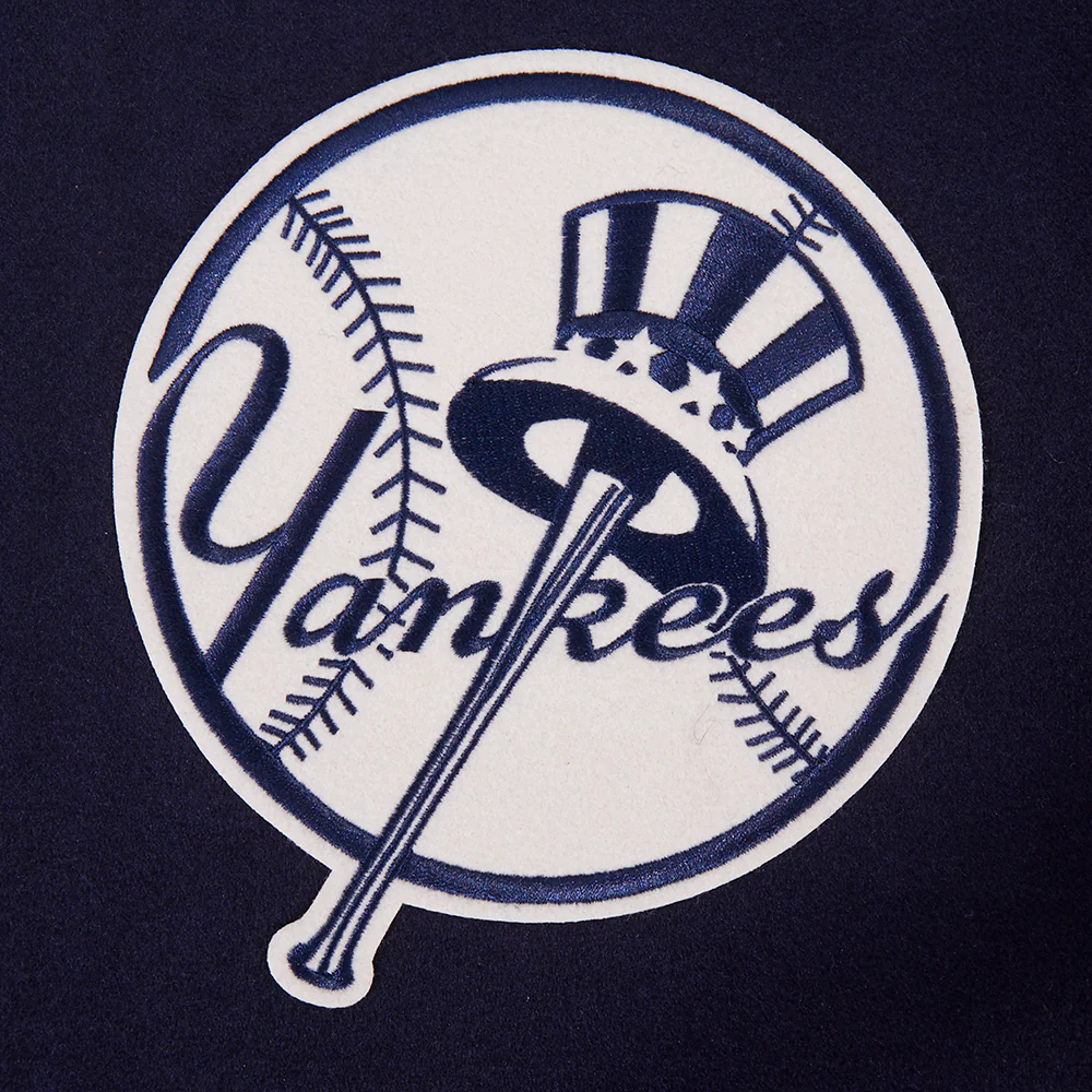MLB NEW YORK YANKEES FIRST TEAM MEN'S VARSITY JACKET (MIDNIGHT NAVY) - Image 5