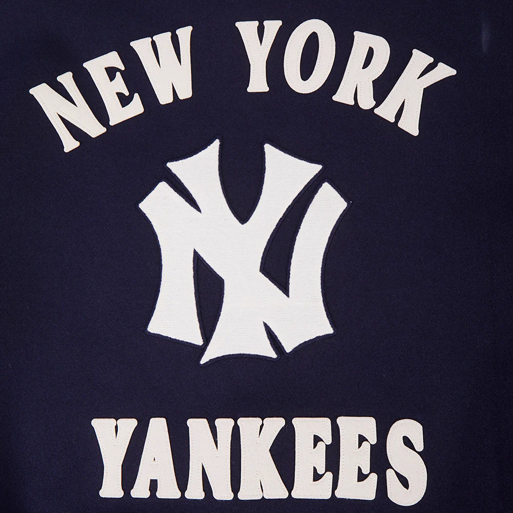 MLB NEW YORK YANKEES FIRST TEAM MEN'S VARSITY JACKET (MIDNIGHT NAVY) - Image 9