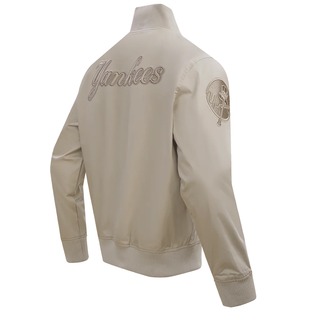 MLB NEW YORK YANKEES NEUTRAL TWILL JACKET (TAUPE) - Image 3