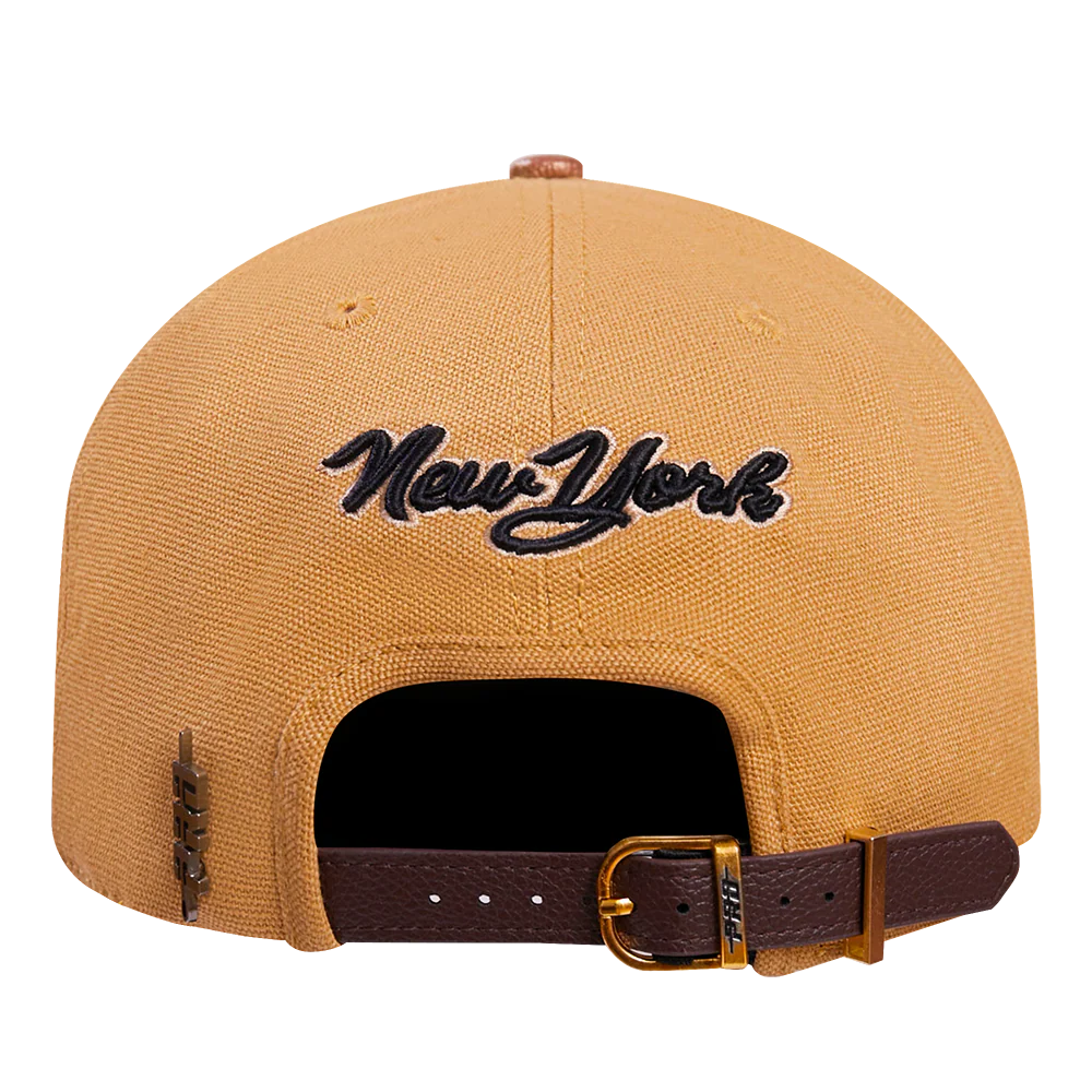 MLB NEW YORK YANKEES RESERVE 2 TONE PINCH FRONT STRAPBACK (TAN/ WHEAT) - Image 5