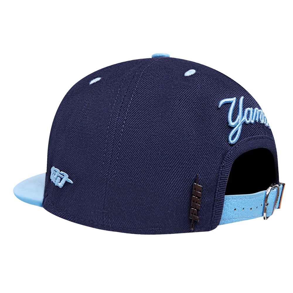 MLB NEW YORK YANKEES BLUEBERRY 2 TONE LOGO STRAPBACK (MIDNIGHT NAVY/ UNIVERSITY BLUE) - Image 3