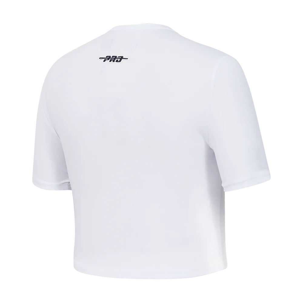 MLB NEW YORK YANKEES COUNTRY CLUB WOMEN'S MIDRIFF TOP (WHITE) - Image 4