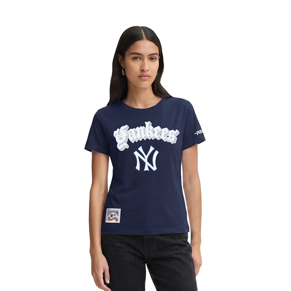 MLB NEW YORK YANKEES BEST OF WOMEN'S SS SLIM FIT TEE (MIDNIGHT NAVY)