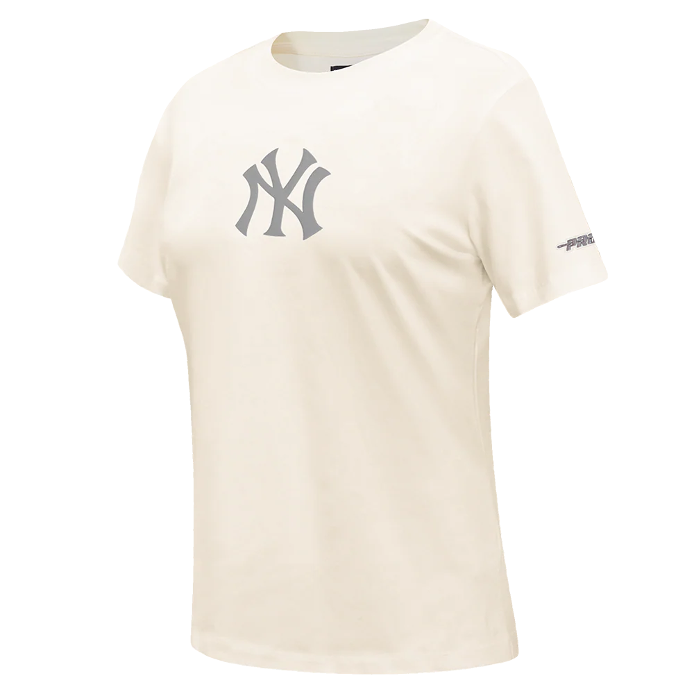 MLB NEW YORK YANKEES STREET TEAM WOMEN'S SJ SLIM FIT TEE (EGGSHELL) - Image 3