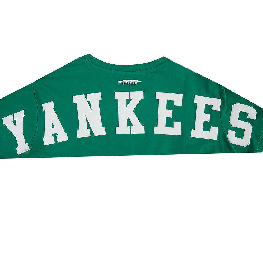 MLB NEW YORK YANKEES WINGSPAN WOMEN'S SJ BOXY TEE (KELLY GREEN) - Image 5