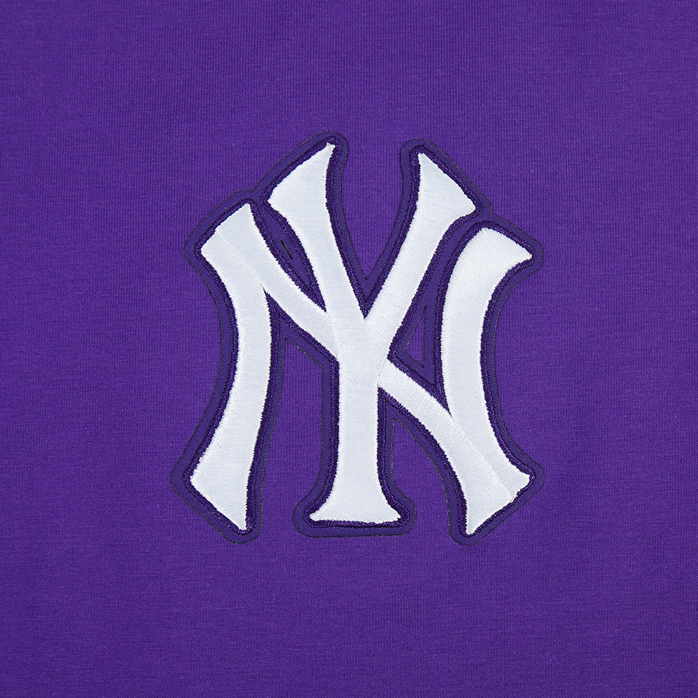 MLB NEW YORK YANKEES WINGSPAN WOMEN'S SJ BOXY TEE (PURPLE) - Image 5