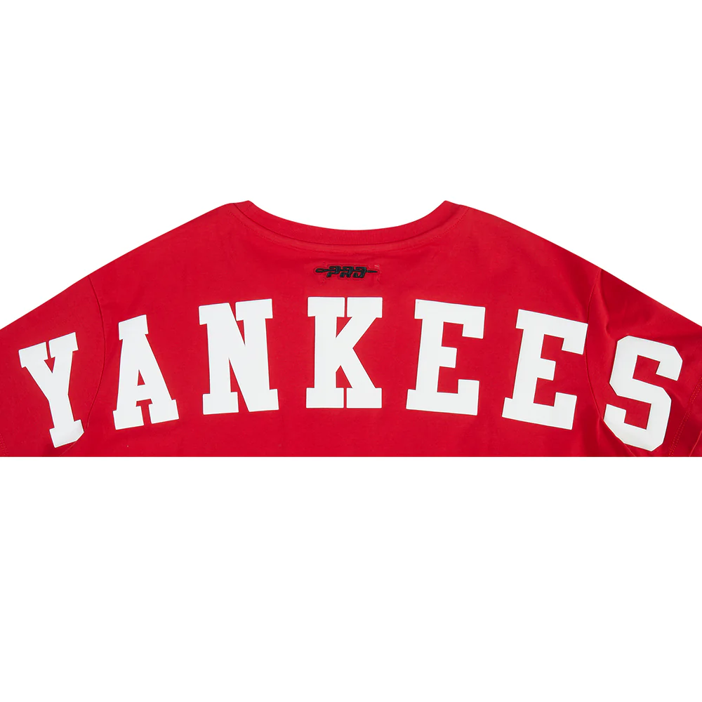 MLB NEW YORK YANKEES WINGSPAN WOMEN'S SJ BOXY TEE (RED) - Image 5