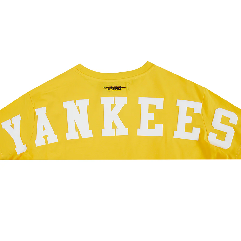 MLB NEW YORK YANKEES WINGSPAN WOMEN'S SJ BOXY TEE (YELLOW) - Image 5