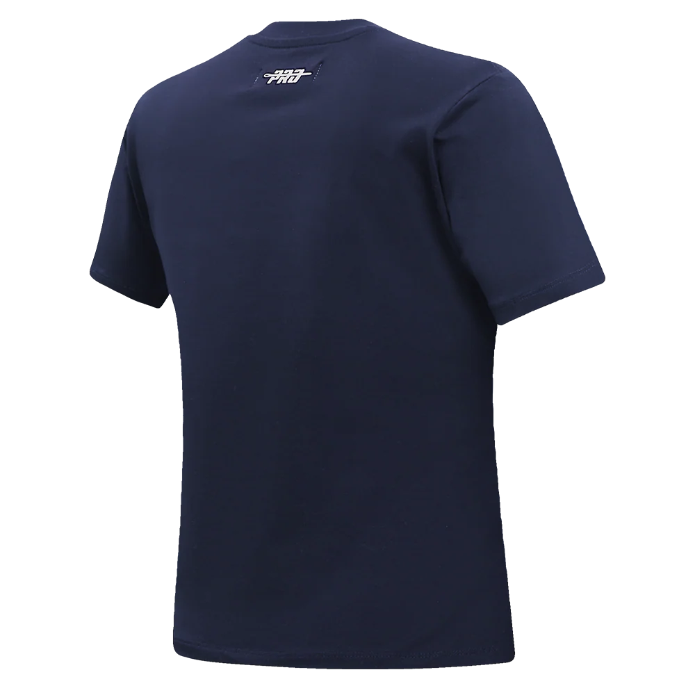 MLB NEW YORK YANKEES STAMPED WOMEN'S S/S SLIM TOP (MIDNIGHT NAVY) - Image 4