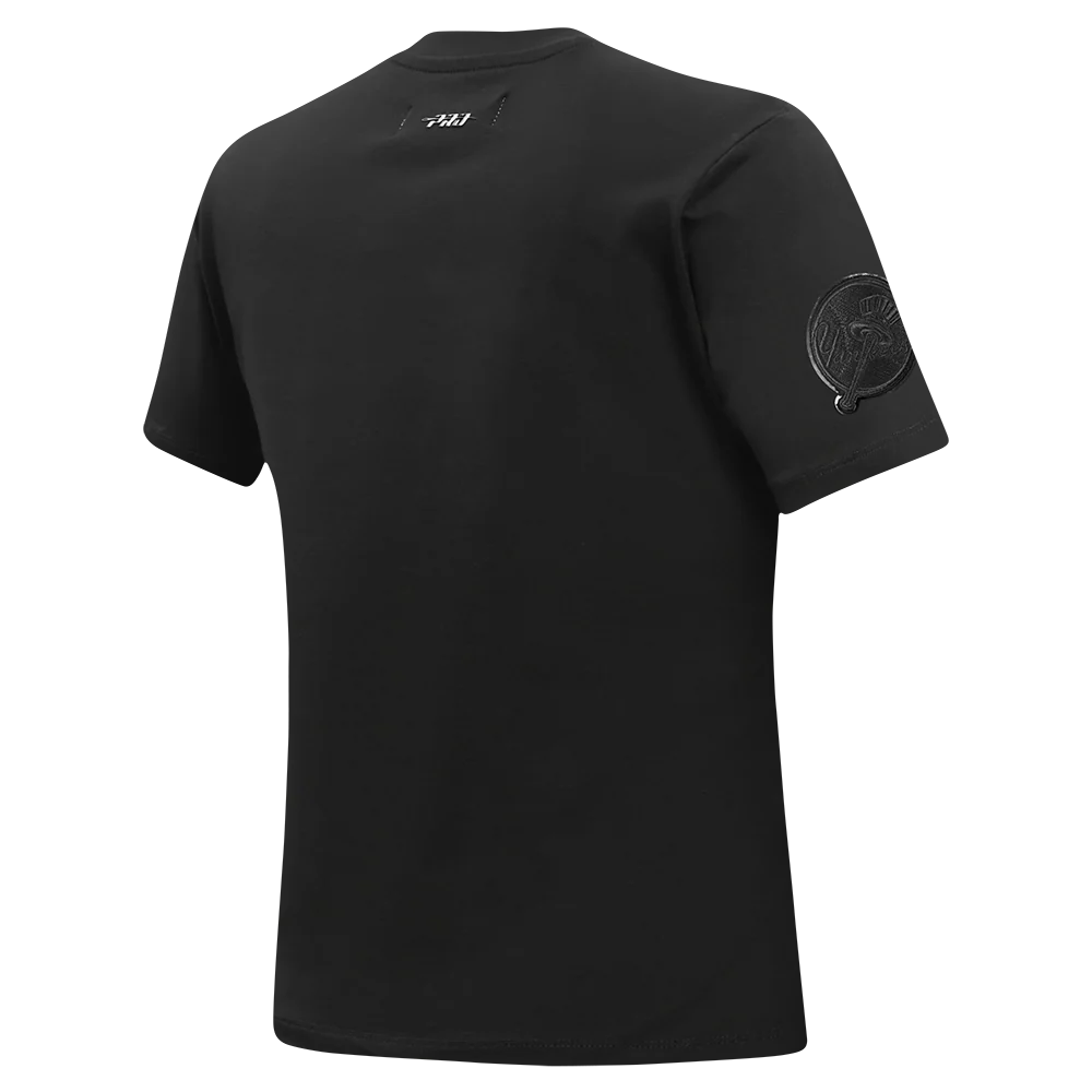 MLB NEW YORK YANKEES TRIPLE BLACK WOMEN'S SINGLE JERSEY SLIM FIT TOP (TRIPLE BLACK) - Image 4
