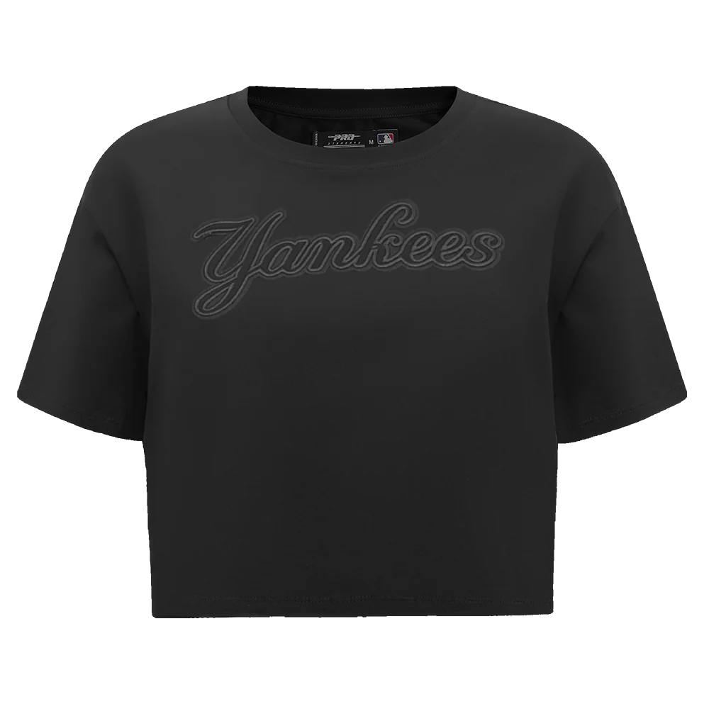 MLB NEW YORK YANKEES NEUTRAL WOMEN'S BOXY TOP (BLACK)