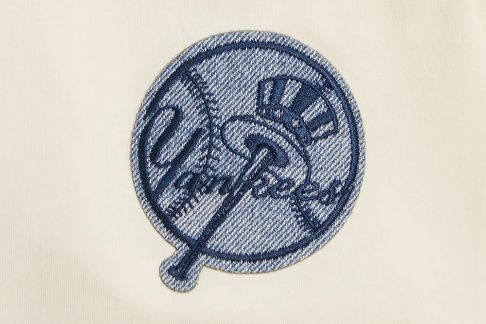 MLB NEW YORK YANKEES VARSITY BLUES WOMEN'S BOXY TOP (LINEN) - Image 7