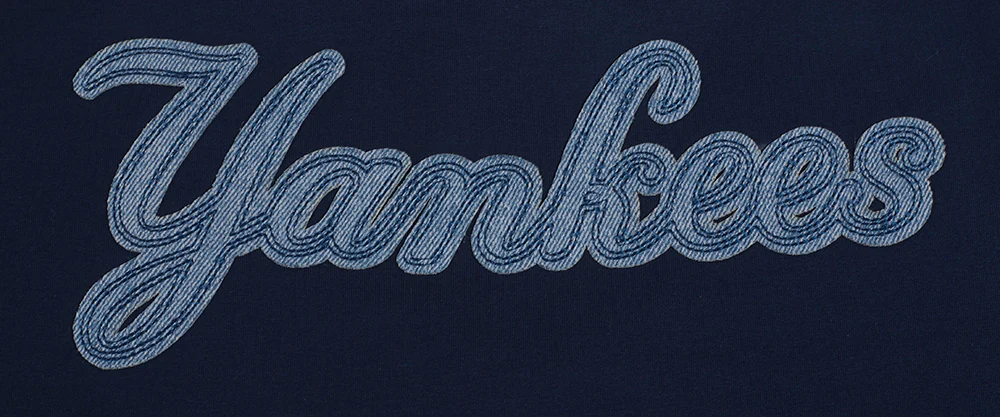 MLB NEW YORK YANKEES VARSITY BLUES WOMEN'S BOXY TOP (MIDNIGHT NAVY) - Image 7