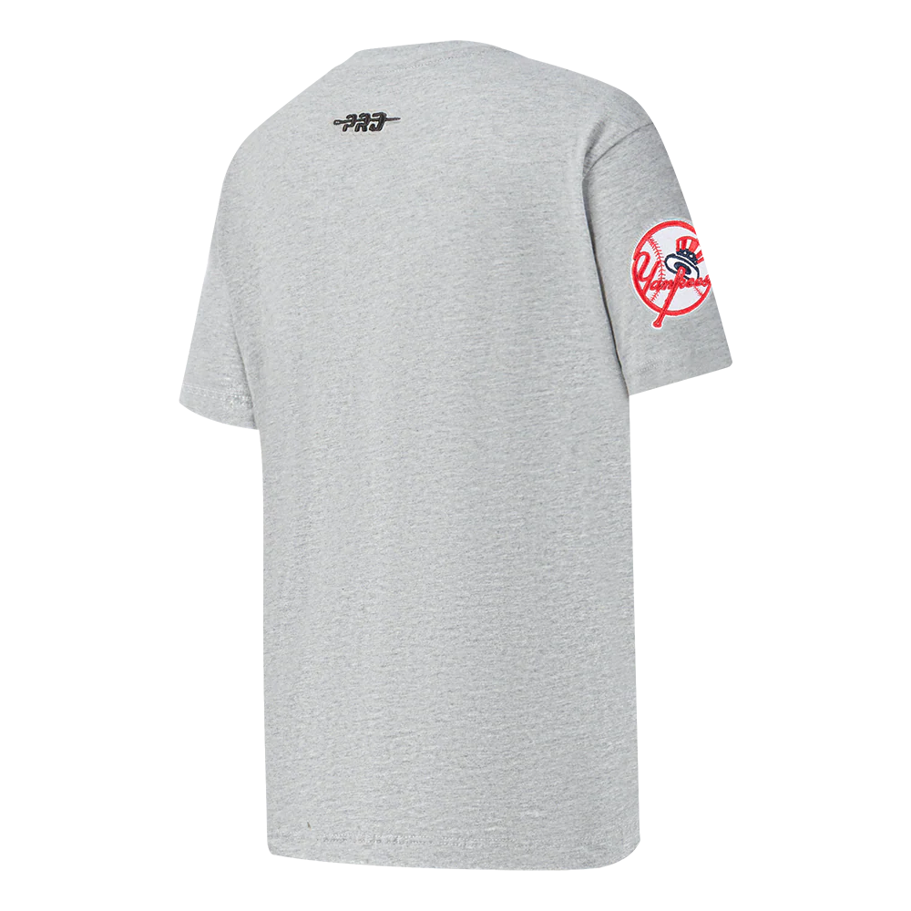 MLB NEW YORK YANKEES CLASSIC BIG BOYS SHORT SLEEVE TOP (HEATHER GREY) - Image 4
