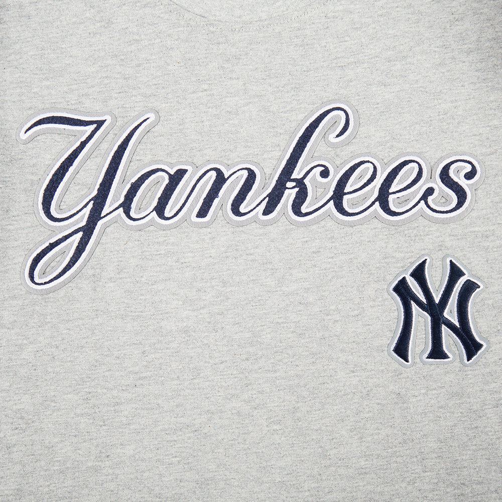 MLB NEW YORK YANKEES CLASSIC BIG BOYS SHORT SLEEVE TOP (HEATHER GREY) - Image 5