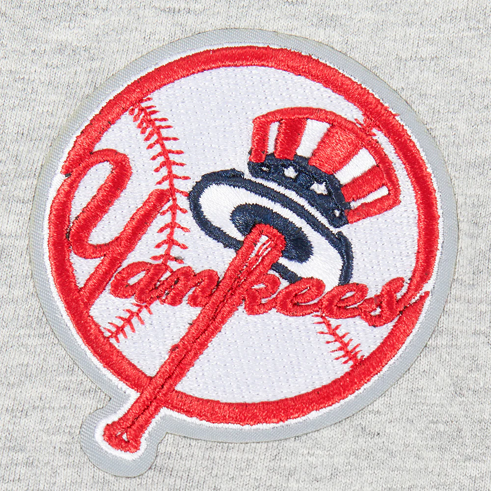 MLB NEW YORK YANKEES CLASSIC BIG BOYS SHORT SLEEVE TOP (HEATHER GREY) - Image 7