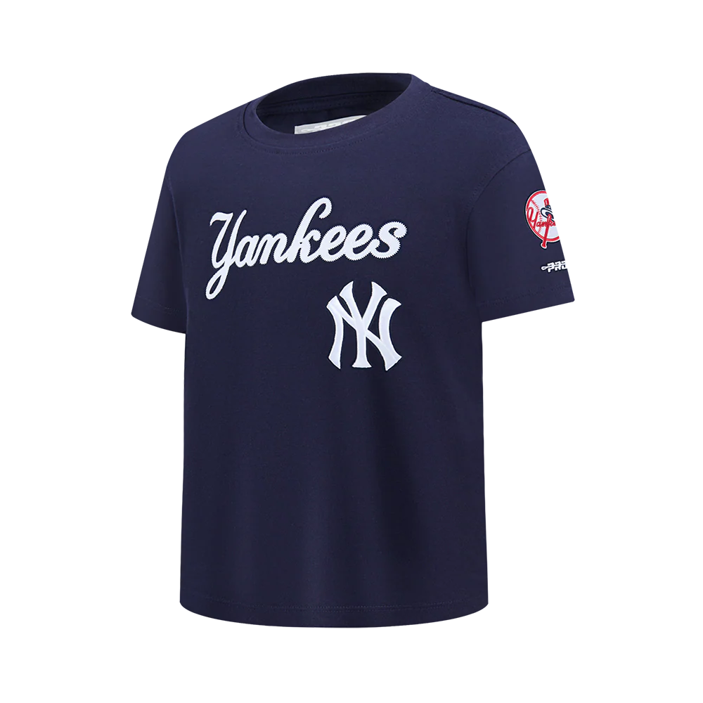 MLB NEW YORK YANKEES TACKLE TWILL BIG BOYS S/S TOP (MIDNIGHT NAVY) - Image 3