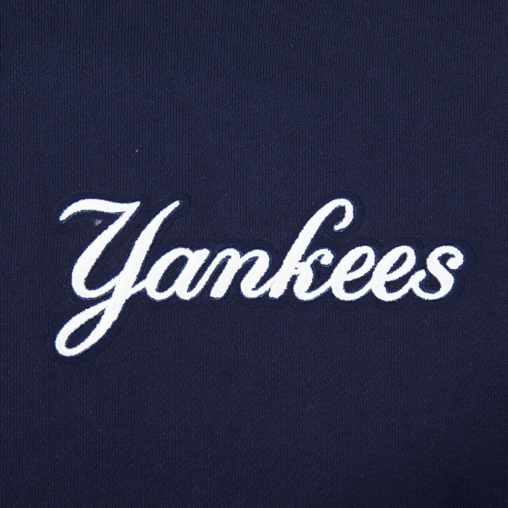 MLB NEW YORK YANKEES WINGSPAN WOMEN'S FLC HOODIE DRESS (MIDNIGHT NAVY) - Image 4