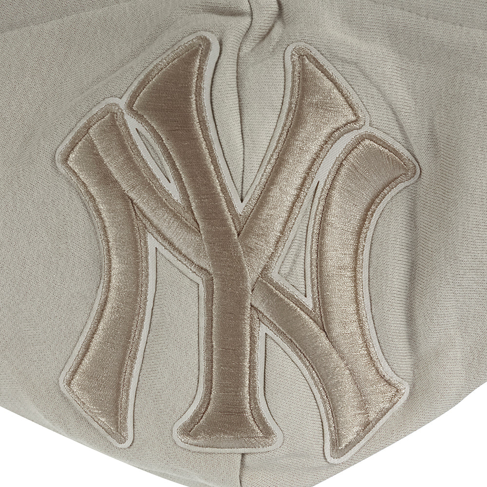 MLB NEW YORK YANKEES WINGSPAN WOMEN'S FLC HOODIE DRESS (TAUPE) - Image 6