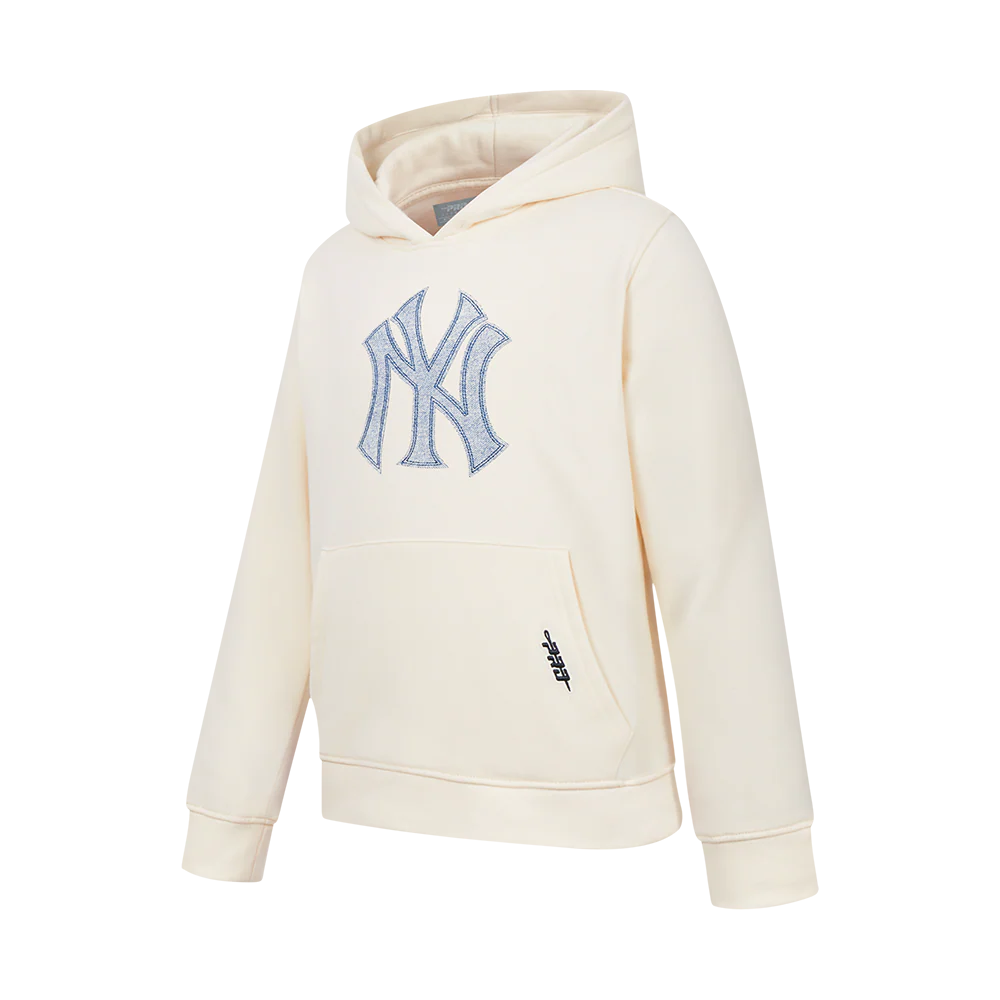 NEW YORK YANKEES VARSITY BLUES BIG BOY'S FLEECE PO HOODIE (LINEN) - Image 3