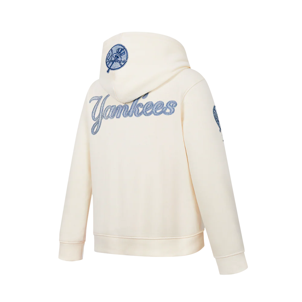 NEW YORK YANKEES VARSITY BLUES BIG BOY'S FLEECE PO HOODIE (LINEN) - Image 4