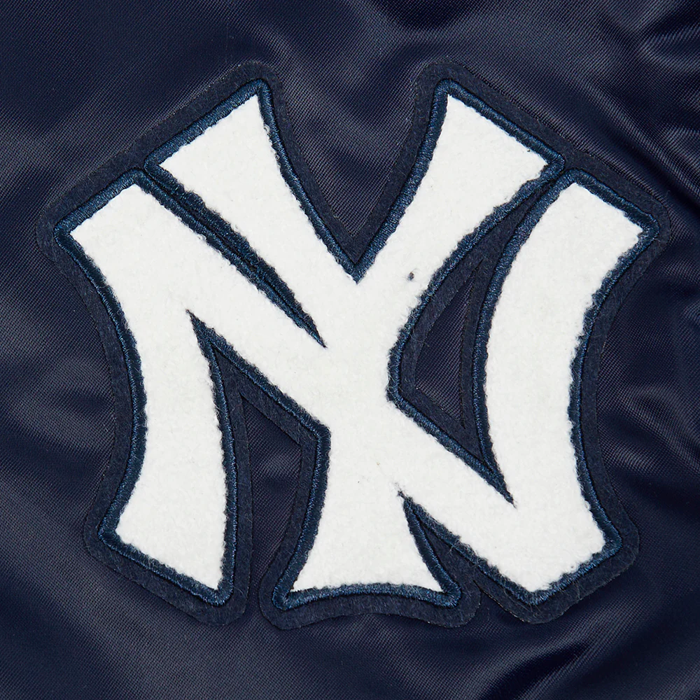 MLB NEW YORK YANKEES RETRO CLASSIC BIG BOYS RIB SATIN JACKET (MIDNIGHT NAVY) - Image 9