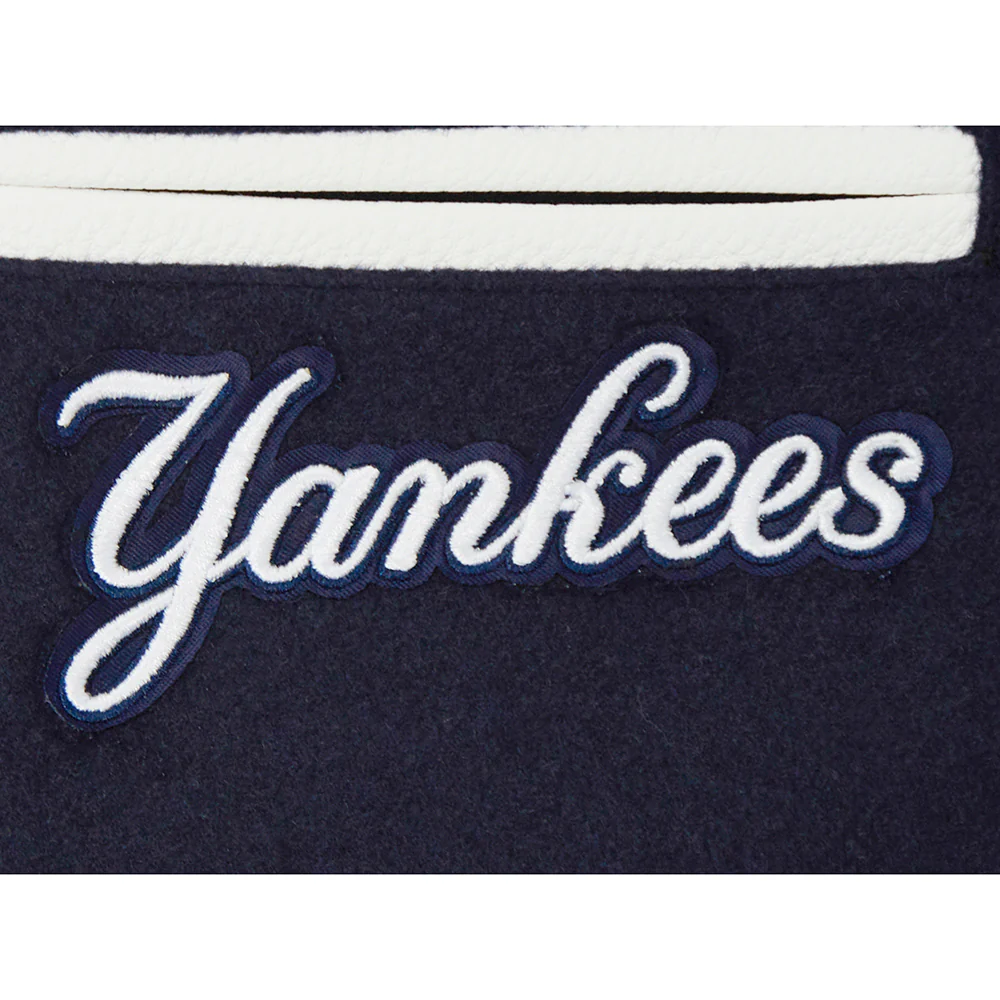 MLB NEW YORK YANKEES CLASSIC BIG BOYS WOOL VARSITY JACKET (MIDNIGHT NAVY/WHITE) - Image 8