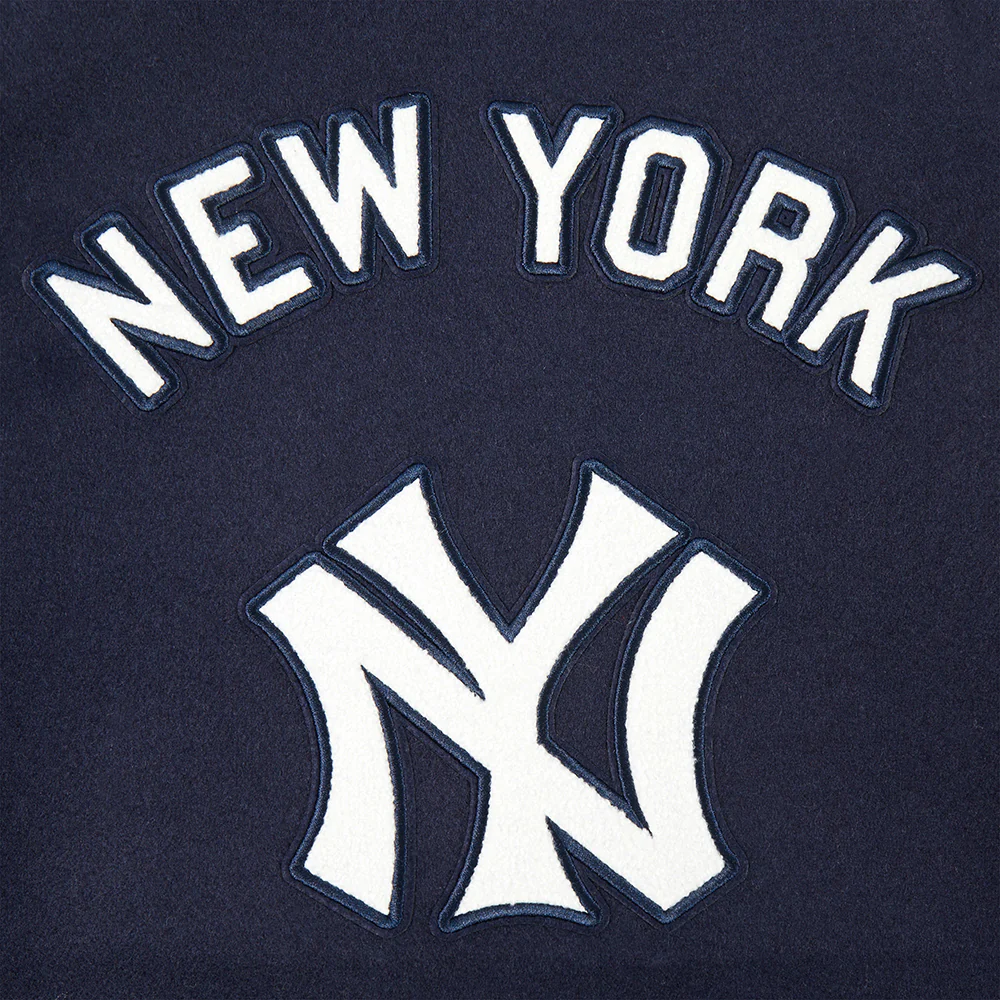 MLB NEW YORK YANKEES RETRO CLASSIC BIG BOYS RIB WOOL VARSITY JACKET (MIDNIGHT NAVY/WHITE) - Image 10