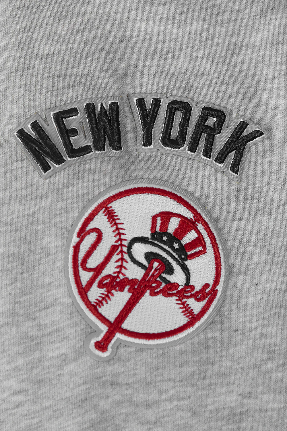 MLB NEW YORK YANKEES MASHUP WOMEN'S RIB CREWNECK (HEATHER GREY/MIDNIGHT NAVY) - Image 6