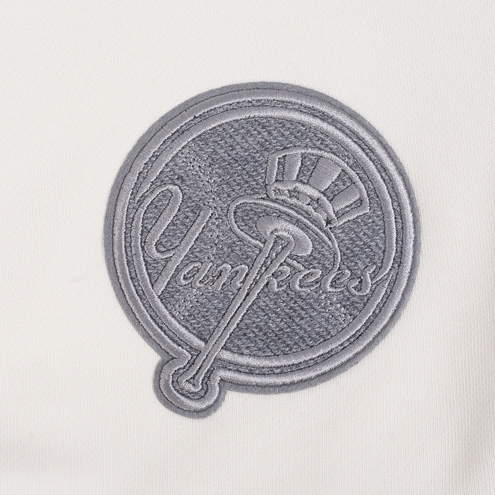 MLB NEW YORK YANKEES REVERSE FRENCH TERRY WOMEN'S FLEECE CREWNECK (EGGSHELL) - Image 7