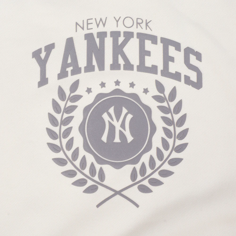 MLB NEW YORK YANKEES STREET TEAM WOMEN'S FLC CREWNECK (EGGSHELL) - Image 11