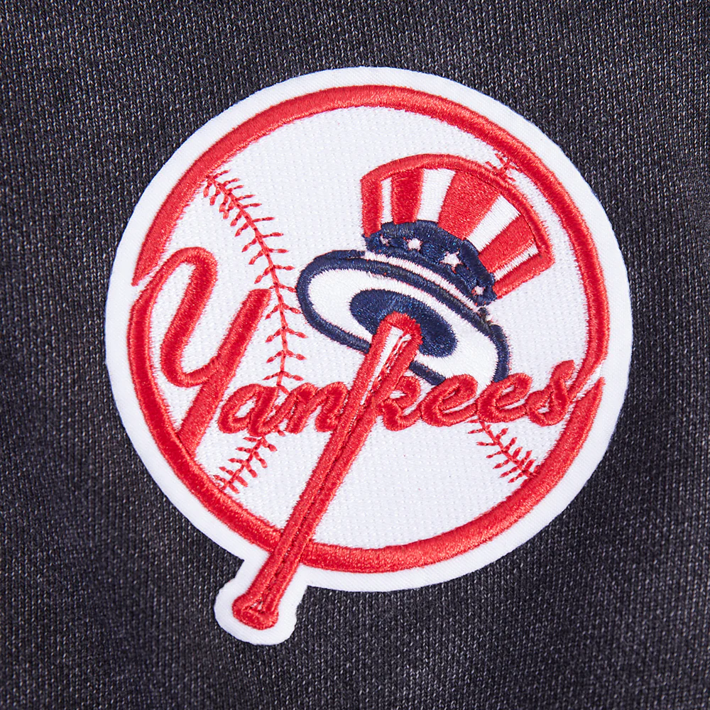 MLB NEW YORK YANKEES WASHED JEWELS WOMEN'S CREWNECK (WASHED BLACK) - Image 7