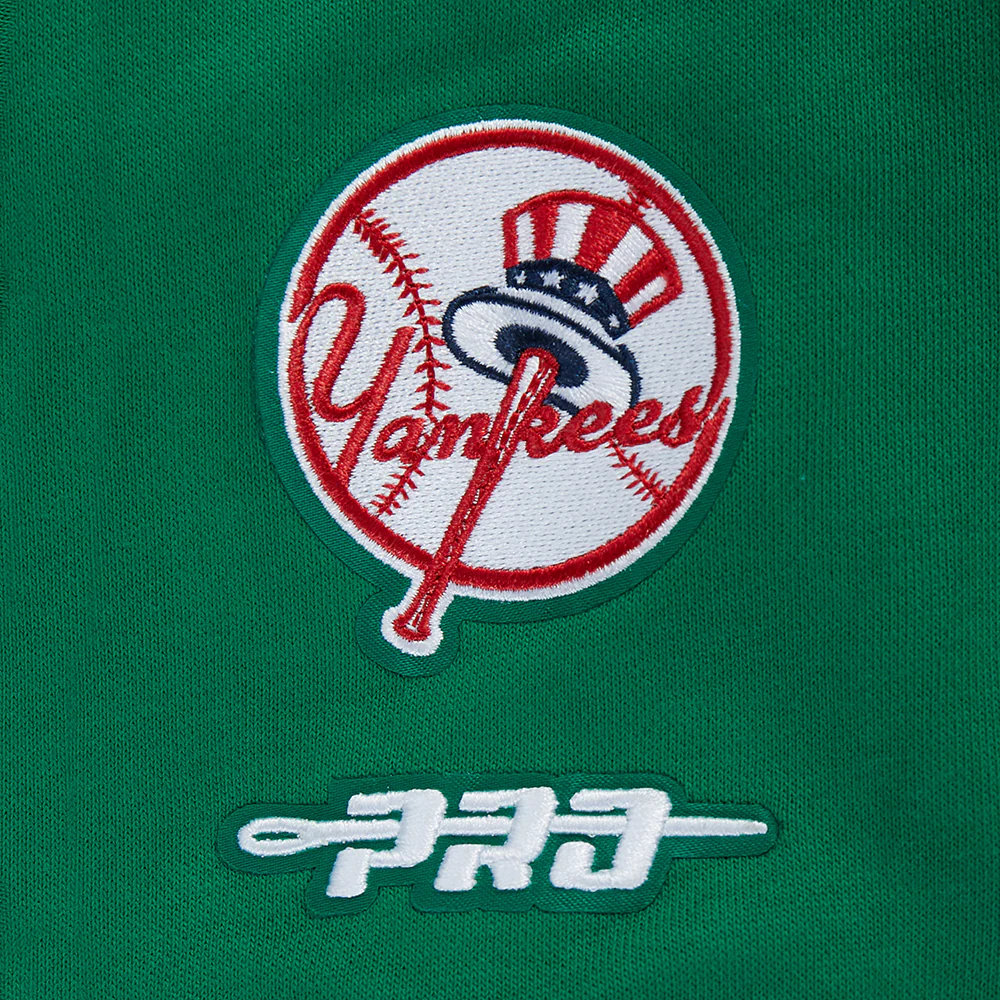 MLB NEW YORK YANKEES WINGSPAN WOMEN'S FLC CREWNECK (KELLY GREEN) - Image 5