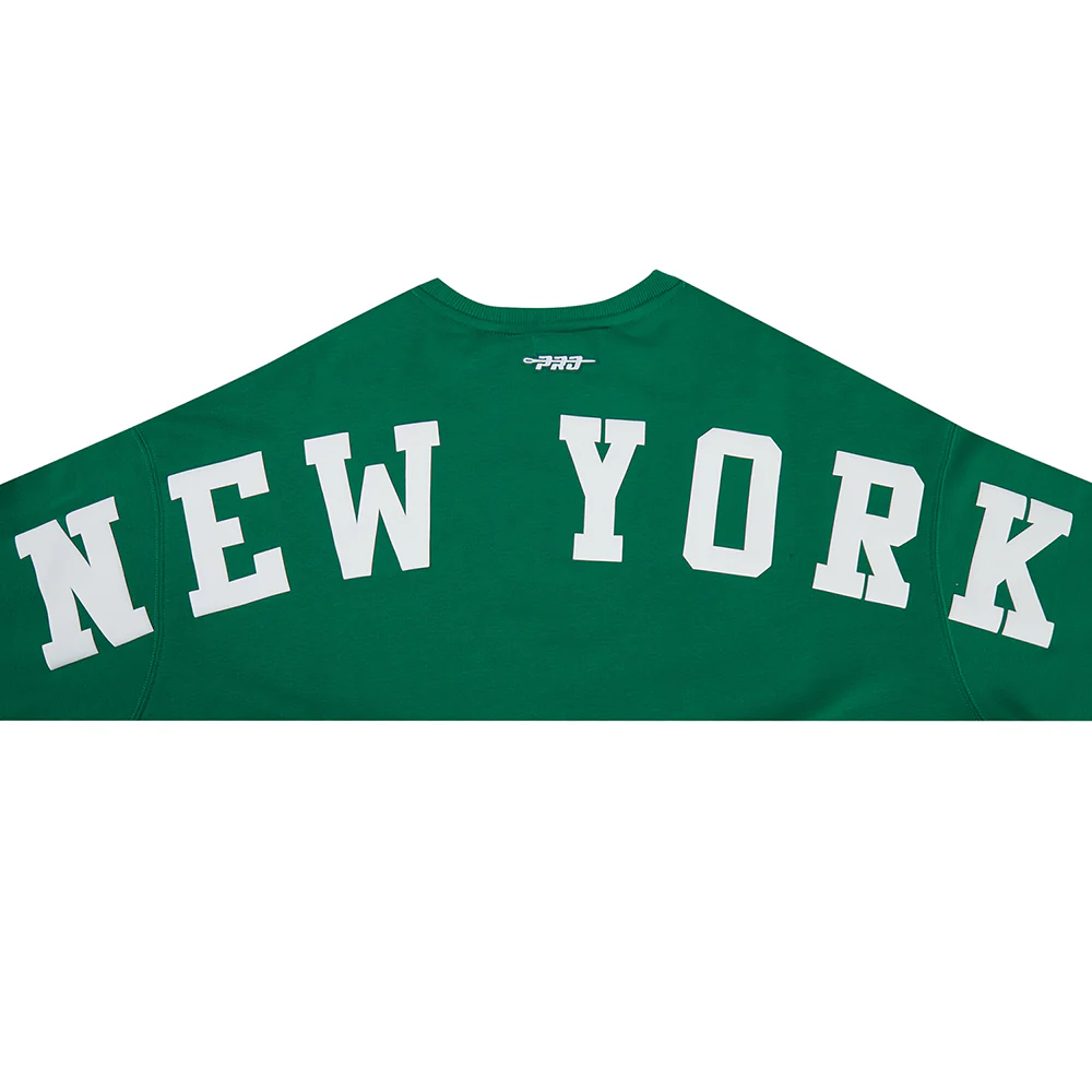 MLB NEW YORK YANKEES WINGSPAN WOMEN'S FLC CREWNECK (KELLY GREEN) - Image 6