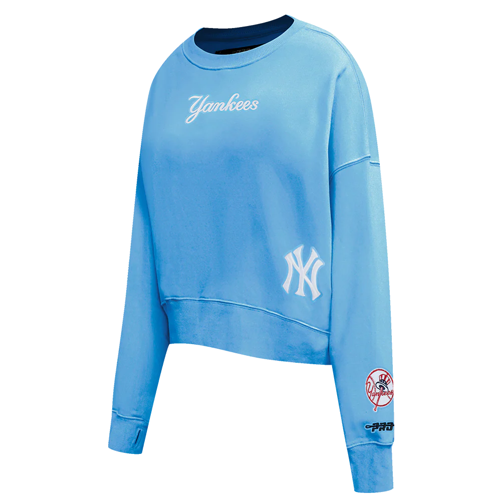 MLB NEW YORK YANKEES WINGSPAN WOMEN'S FLC CREWNECK (UNIVERSITY BLUE) - Image 3