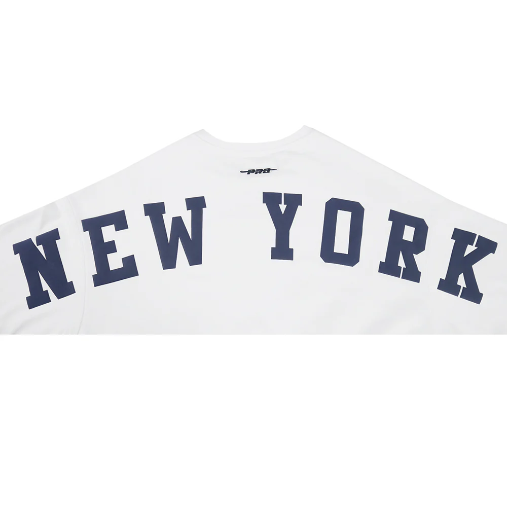 MLB NEW YORK YANKEES WINGSPAN WOMEN'S FLC CREWNECK (WHITE) - Image 8