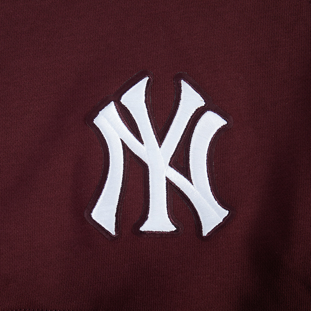 MLB NEW YORK YANKEES WINGSPAN WOMEN'S FLC CREWNECK (WINE) - Image 7