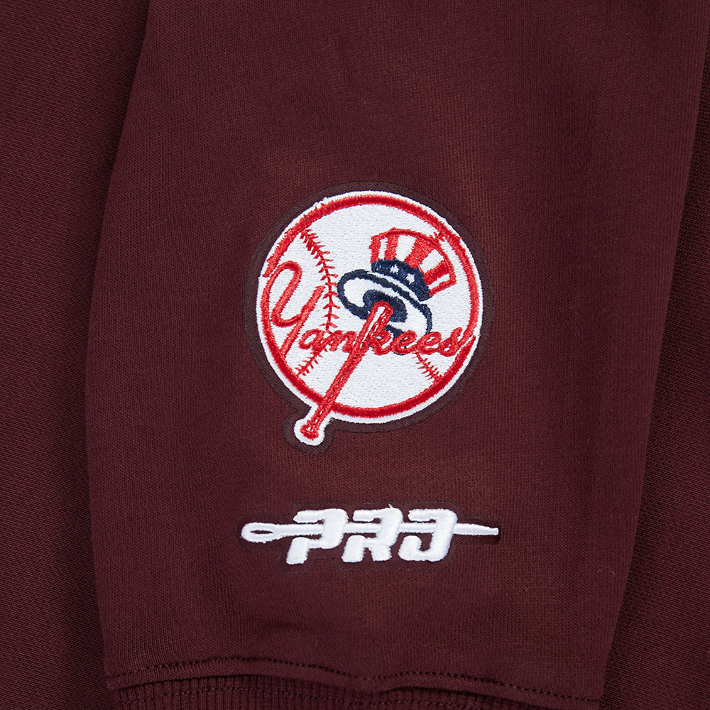 MLB NEW YORK YANKEES WINGSPAN WOMEN'S FLC CREWNECK (WINE) - Image 8