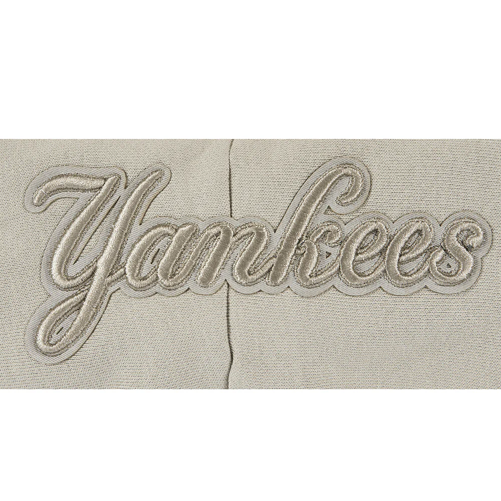 MLB NEW YORK YANKEES WINGSPAN WOMEN'S FLC CROPPED PO HOODIE (TAUPE) - Image 6