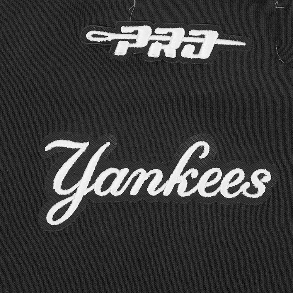 MLB NEW YORK YANKEES CLASSIC CHENILLE WOMEN'S FLC CREWNECK (BLACK) - Image 6