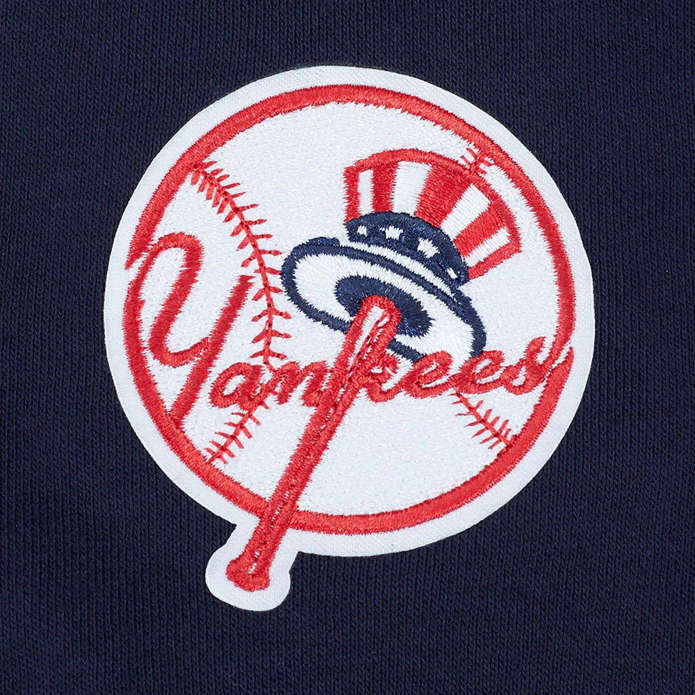 MLB NEW YORK YANKEES CLASSIC CHENILLE WOMEN'S FLC CREWNECK (MIDNIGHT NAVY) - Image 7