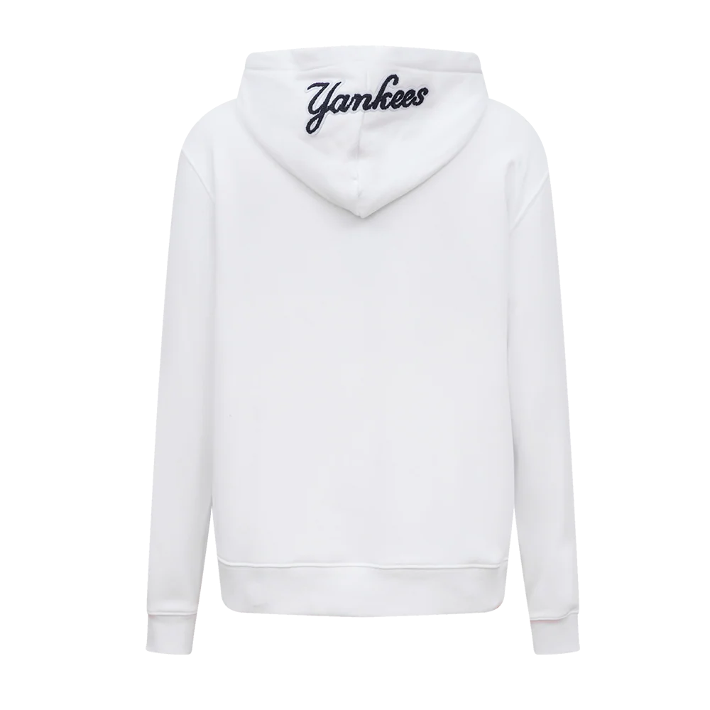MLB NEW YORK YANKEES CLASSIC WOMEN'S PULLOVER HOODIE (WHITE) - Image 4