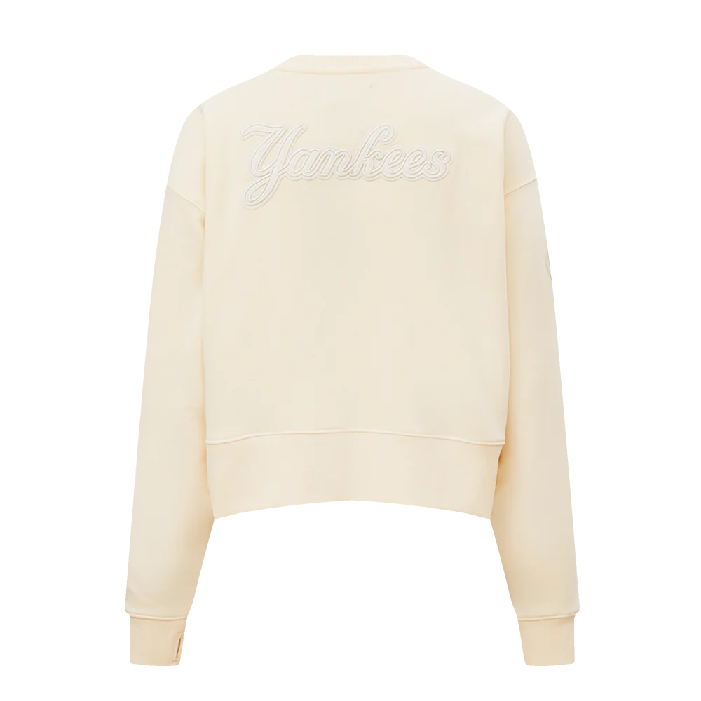 MLB NEW YORK YANKEES NEUTRAL WOMEN'S CREWNECK (EGGSHELL) - Image 3