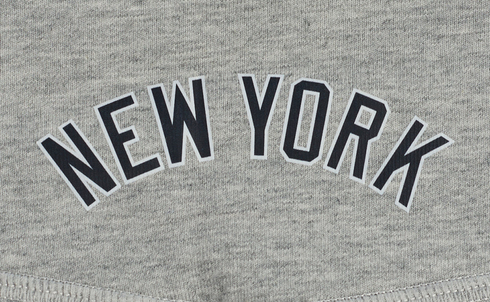 MLB NEW YORK YANKEES CLASSIC WOMEN'S COTTON BIKE SHORT (HEATHER GREY) - Image 6