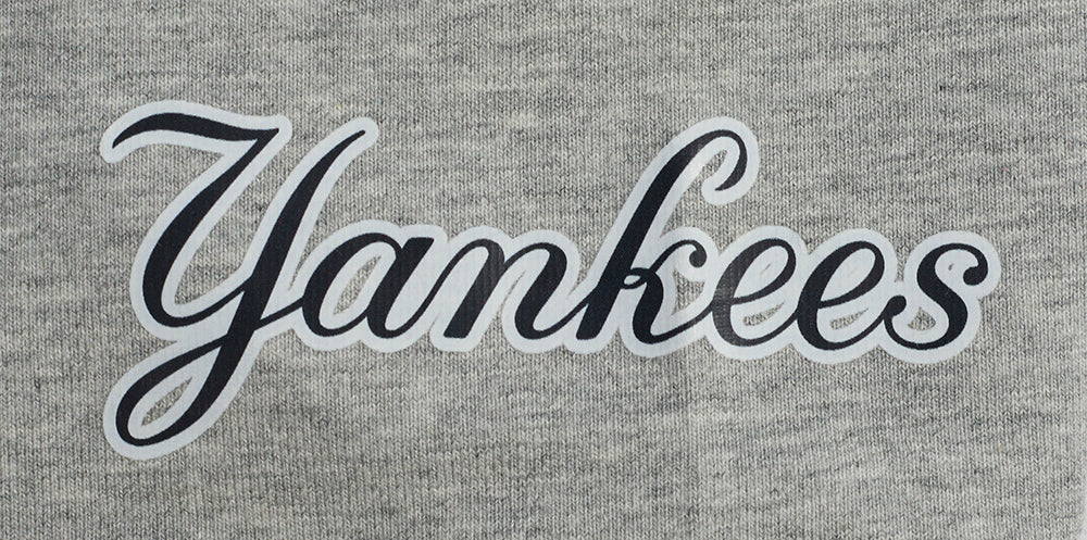 MLB NEW YORK YANKEES CLASSIC WOMEN'S COTTON BIKE SHORT (HEATHER GREY) - Image 7