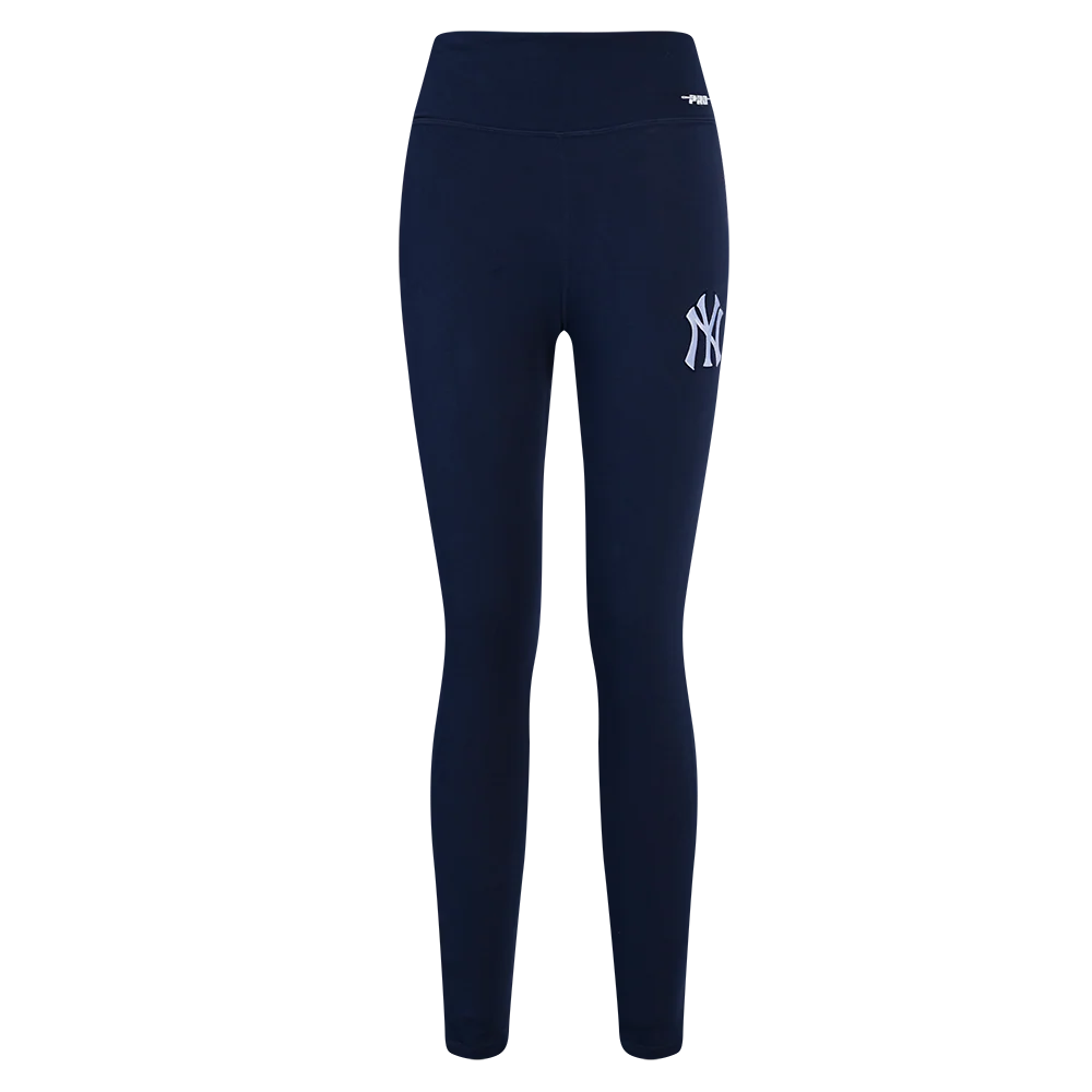 MLB NEW YORK YANKEES SCRIPT TAIL WOMEN'S HIGH WAIST JERSEY LEGGING (MIDNIGHT NAVY) - Image 2